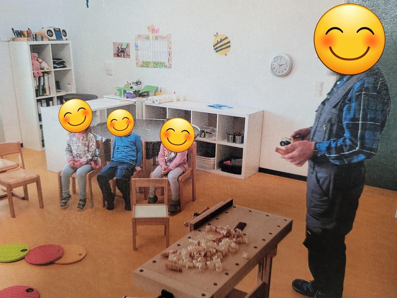 Der Besuch des Schreiners war der Höhepunkt der Feierlichkeiten