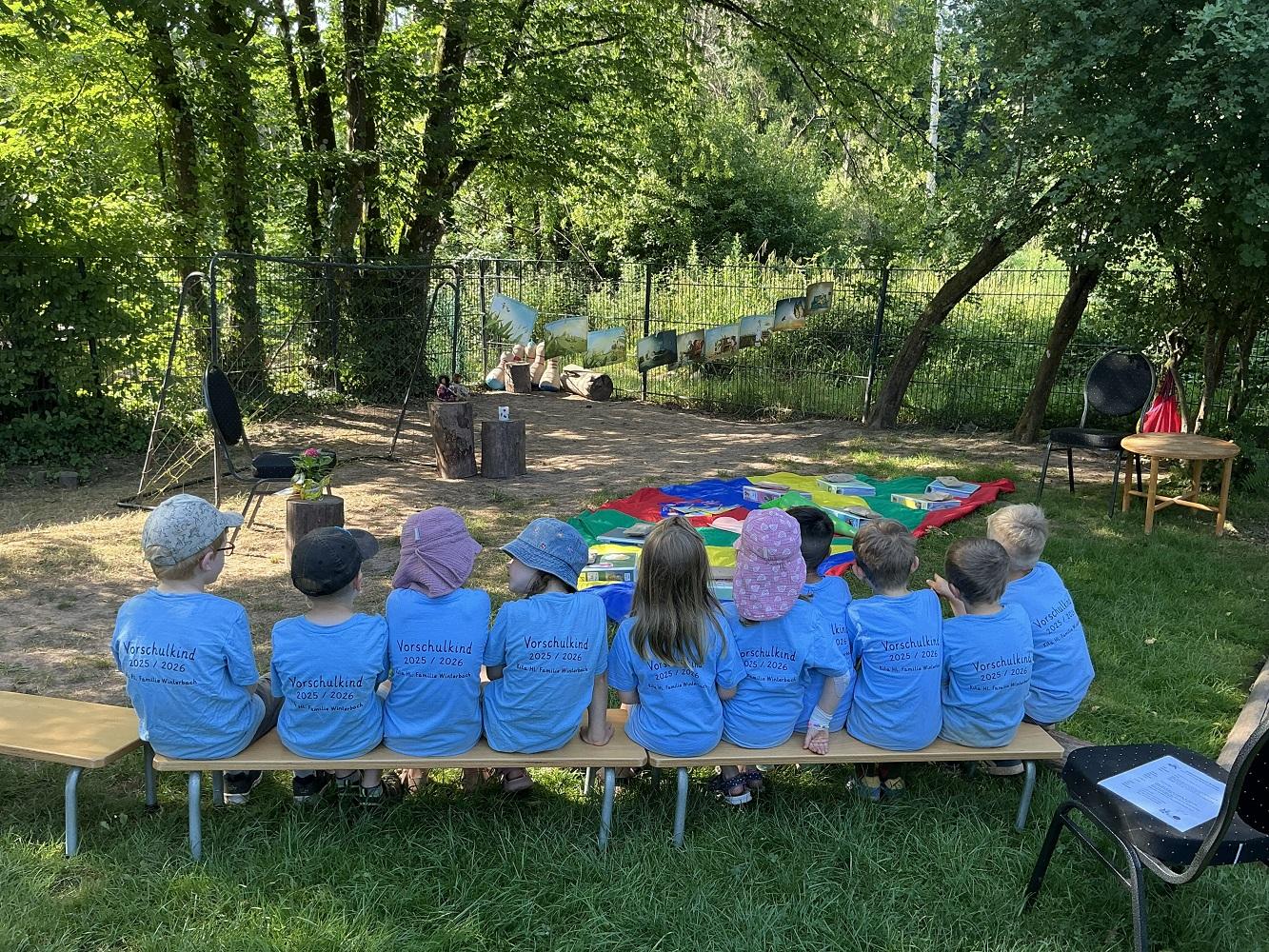 Gemeinsam starteten die Vorschulkinder in die letzte Kita-Woche