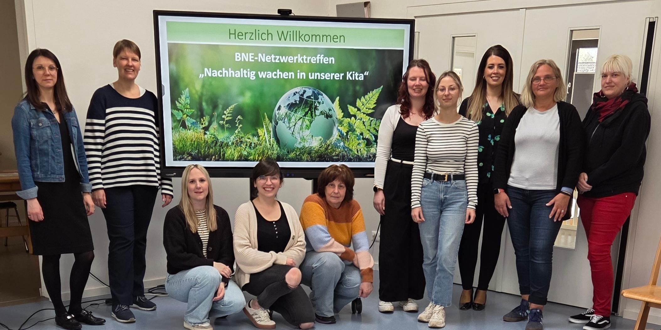 Die Teilnehmer des Netzwerktreffen der Multiplikatorinnen für Bildung für nachhaltige Entwicklung (BNE)