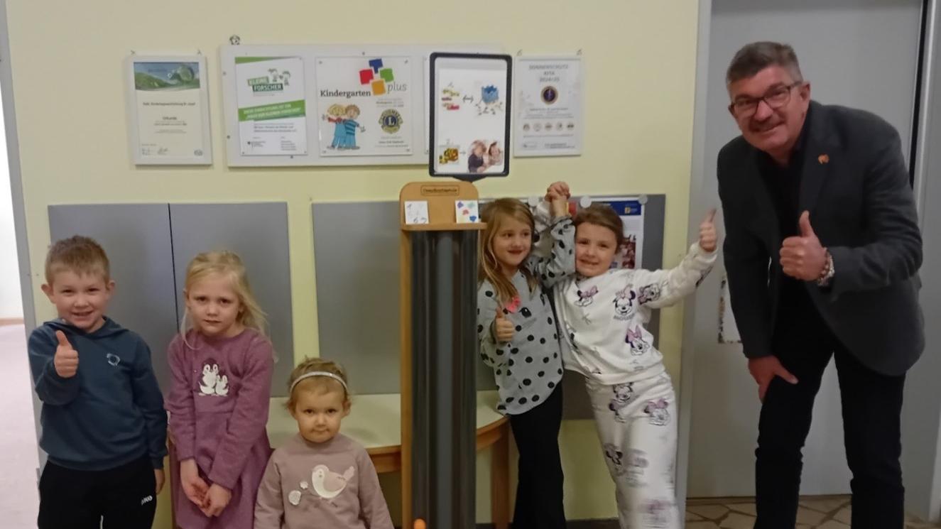 Bürgermeister Markus Weber besucht unsere Kita