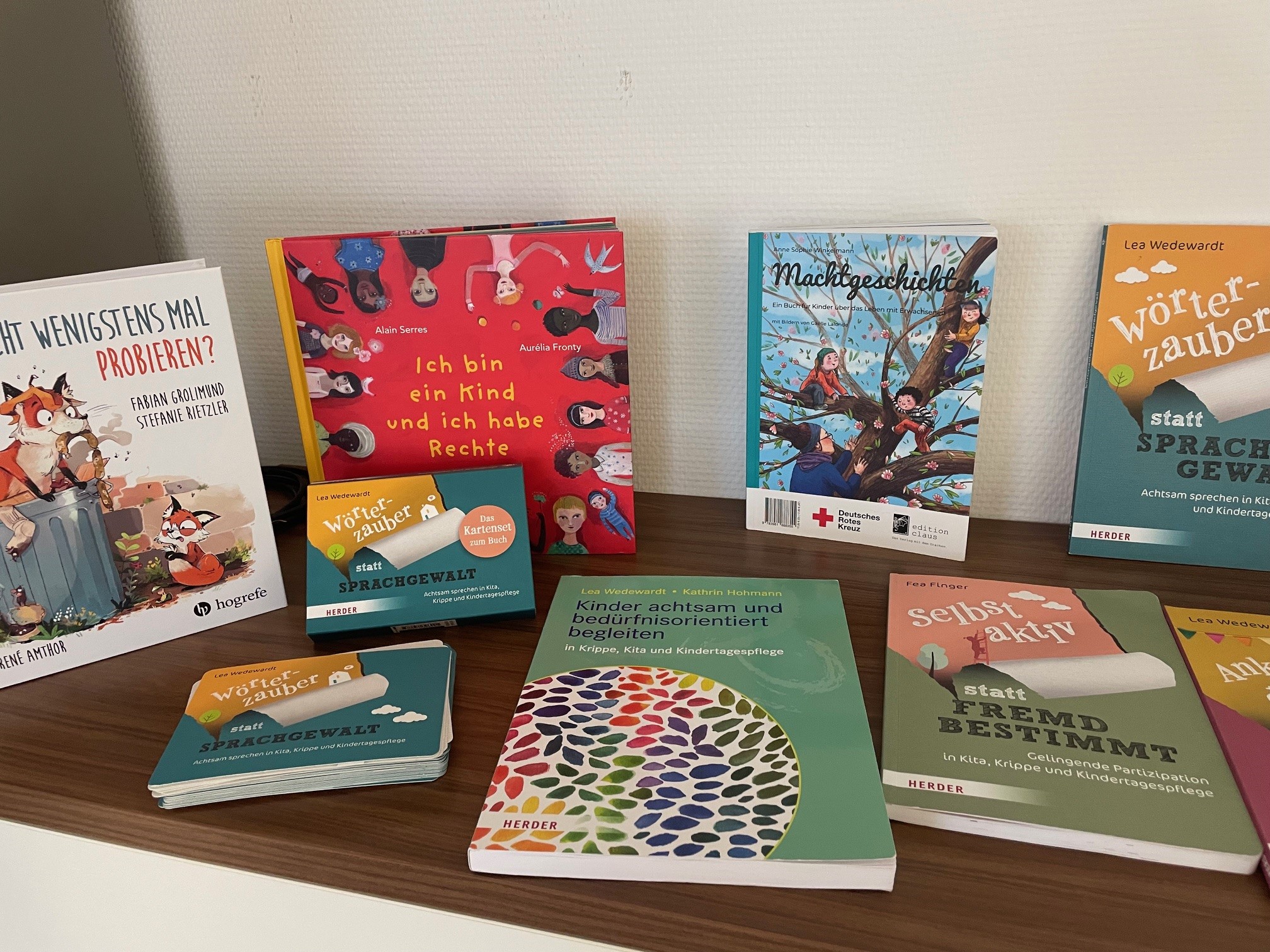 Eine große Auswahl an Büchern und Infomaterial stand für die Teilnehmer bereit