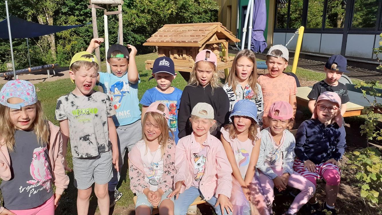 Die zukünftigen Schulkinder beim Abschlusspicknick