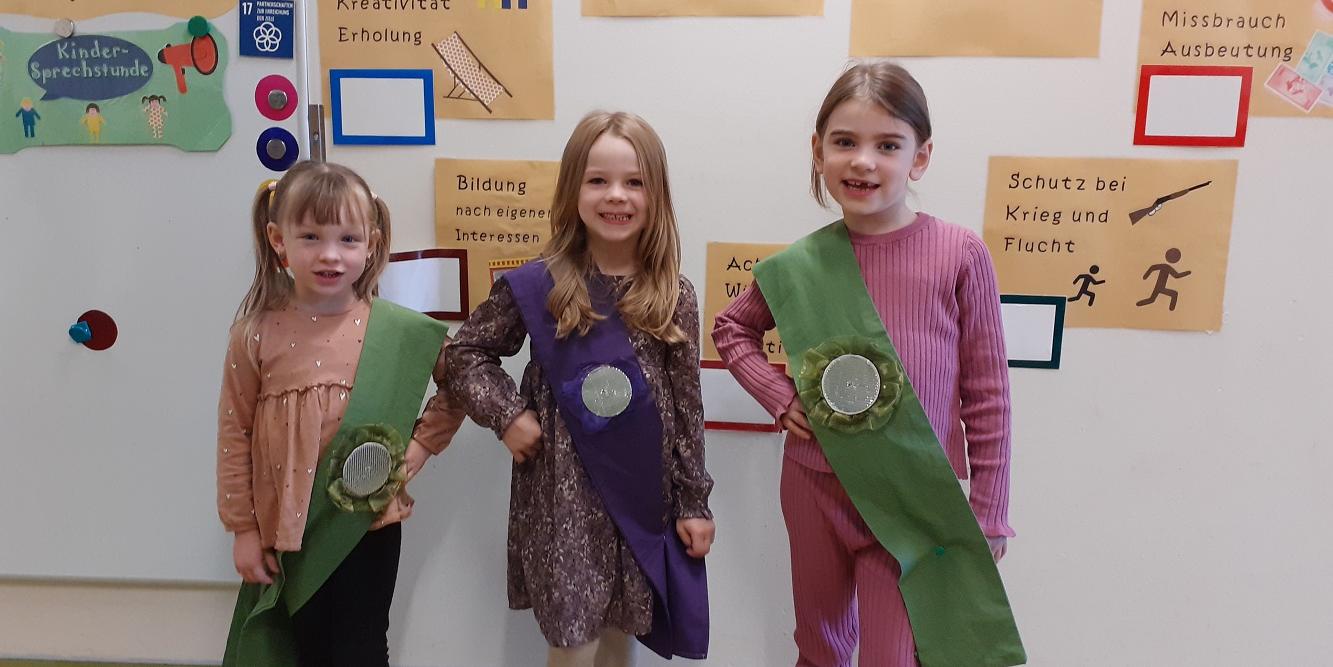 Das Team um Kinderbürgermeistern Klara Netzel (c) Katholische KiTa gGmbH Saarland Das Team um Kinderbürgermeistern Klara Netzel