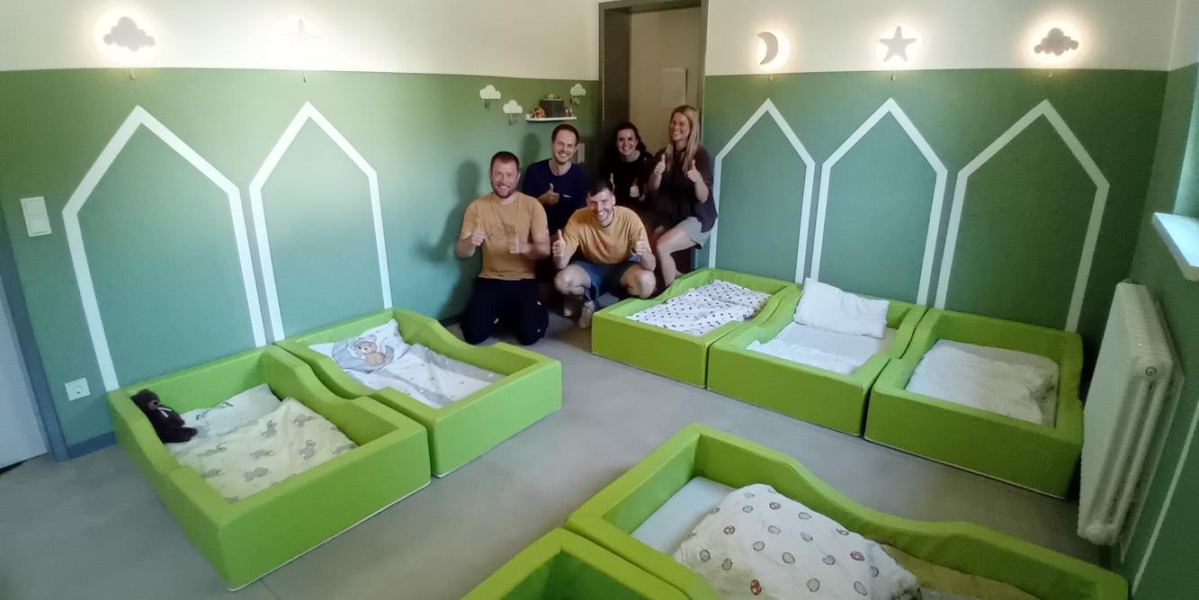 Der Raum lädt nun zum Mittagsschlaf ein (c) Katholische KiTa gGmbH Saarland Der Raum lädt nun zum Mittagsschlaf ein