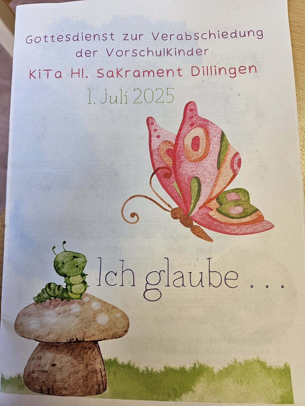 Die Kinder fliegen nun mit Gottes Begleitung weiter (c) Katholische KiTa gGmbH Saarland Die Kinder fliegen nun mit Gottes Begleitung weiter