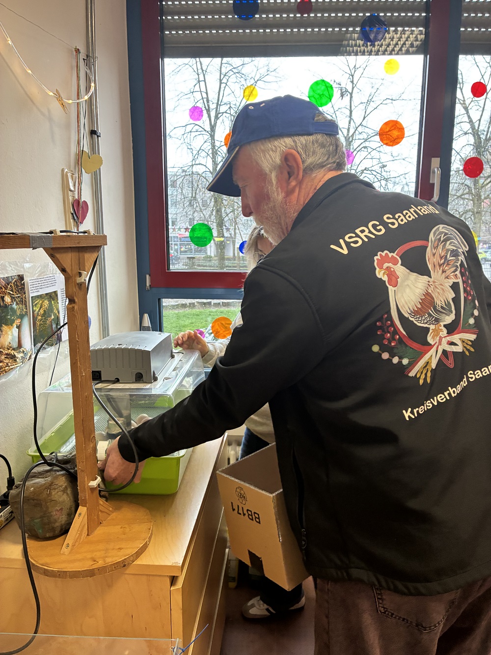 Der Rasse- und Ziergeflügelverein ermöglichte den Kindern dieses einmalige Erlebnis