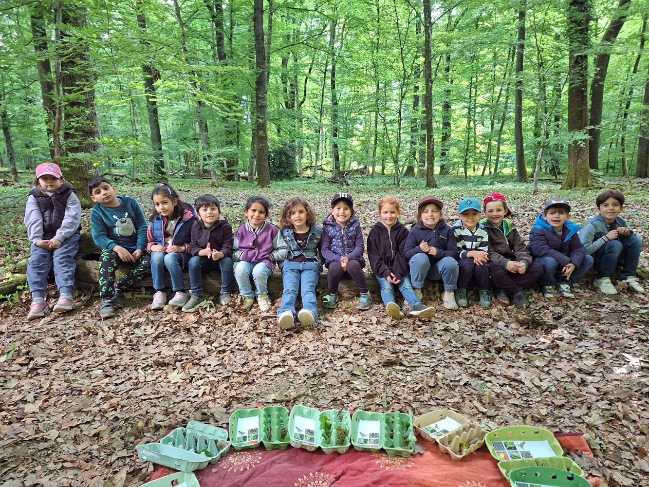 Viel Spaß an der frischen Luft hatten die Vorschulkinder bei ihrem Waldausflug