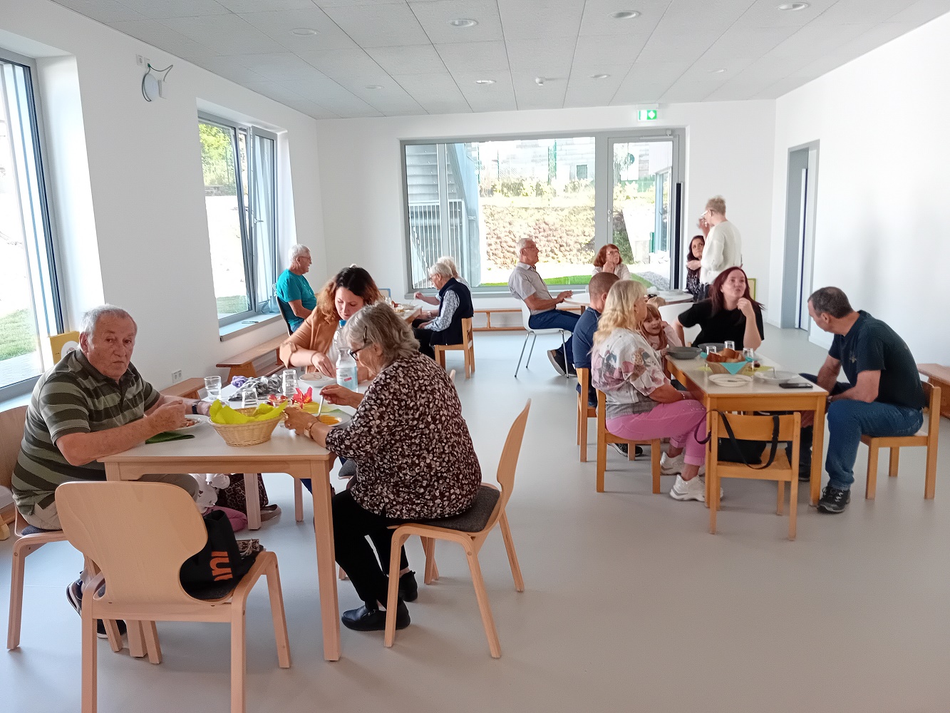 Alle sammelten wertvolle Erfahrungen beim gemeinsamen Essen