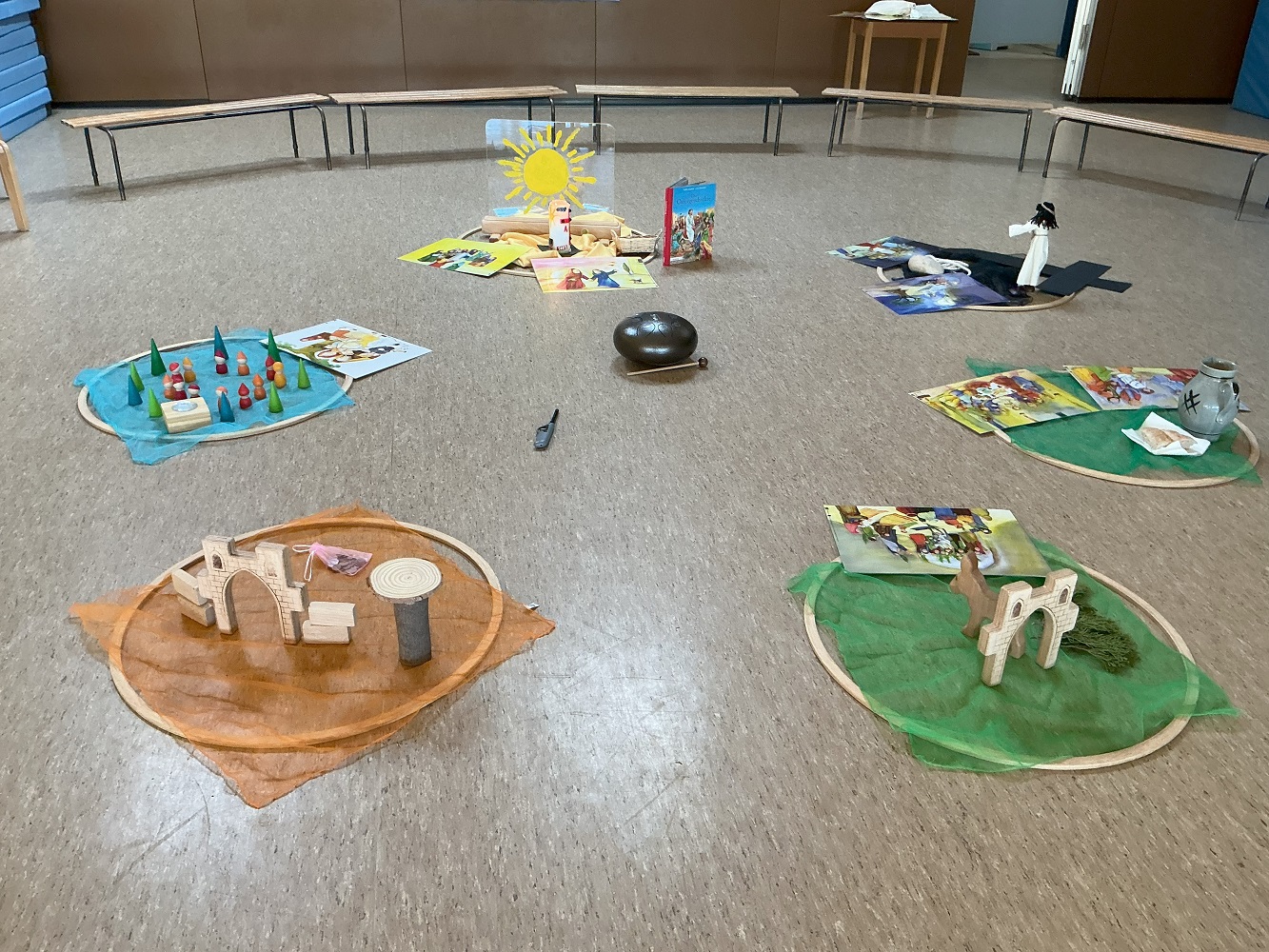 Die religionspädagogische Arbeit ist ein wichtiger Teil des Alltags in der Kita