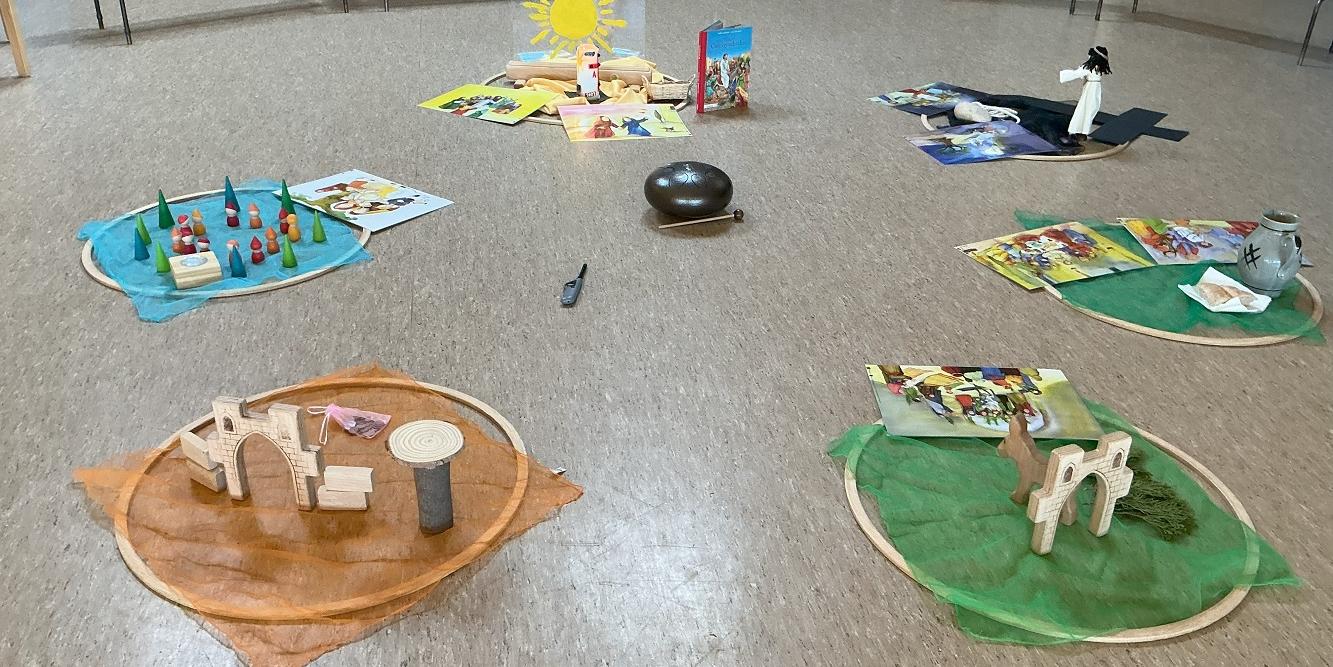 Die religionspädagogische Arbeit ist ein wichtiger Teil des Alltags in der Kita