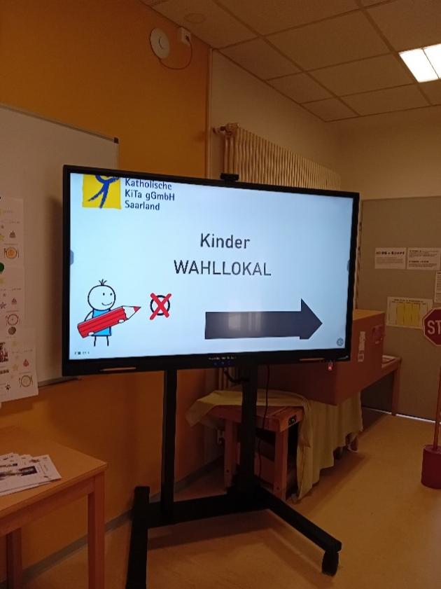 Zum ersten Mal veranstaltete die Kita eine geheime Wahl (c) Katholische KiTa gGmbH Saarland Zum ersten Mal veranstaltete die Kita eine geheime Wahl