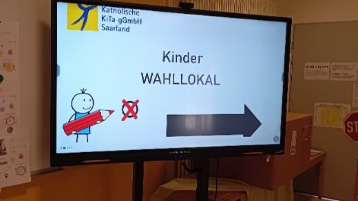 Zum ersten Mal veranstaltete die Kita eine geheime Wahl