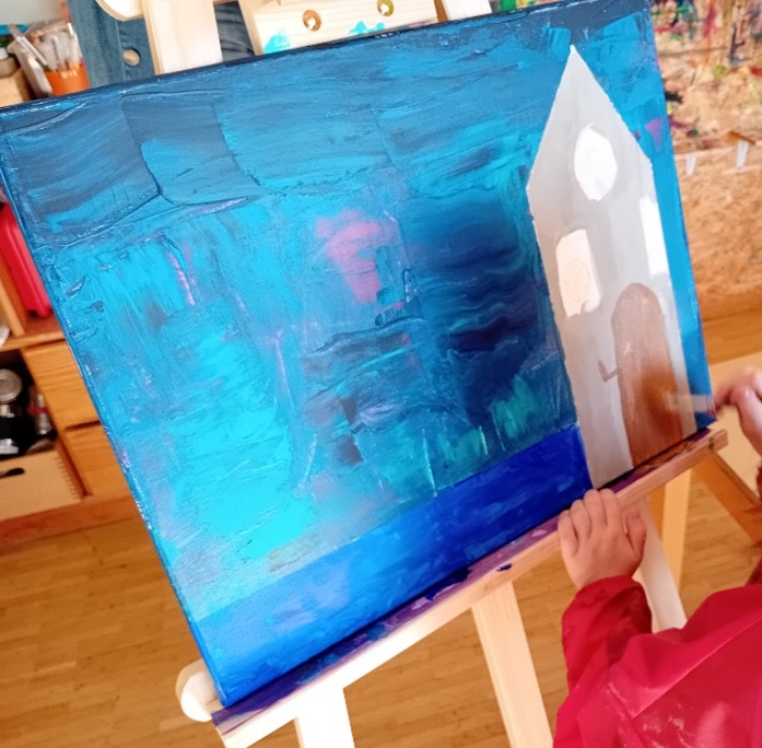 Viel Mühe - aber auch Spaß - steckt in den Kunstwerken der Kinder