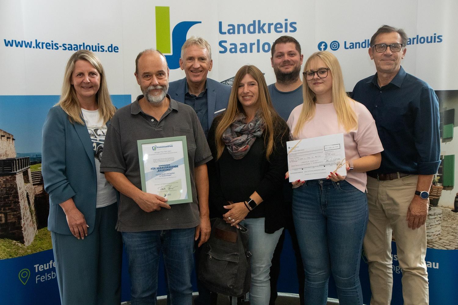 Die Kita freute sich über den Sonderpreis 'Herausragende Bauwerke'