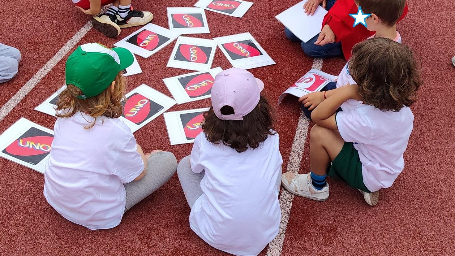 Die Kinder bei der Mini Olympiade