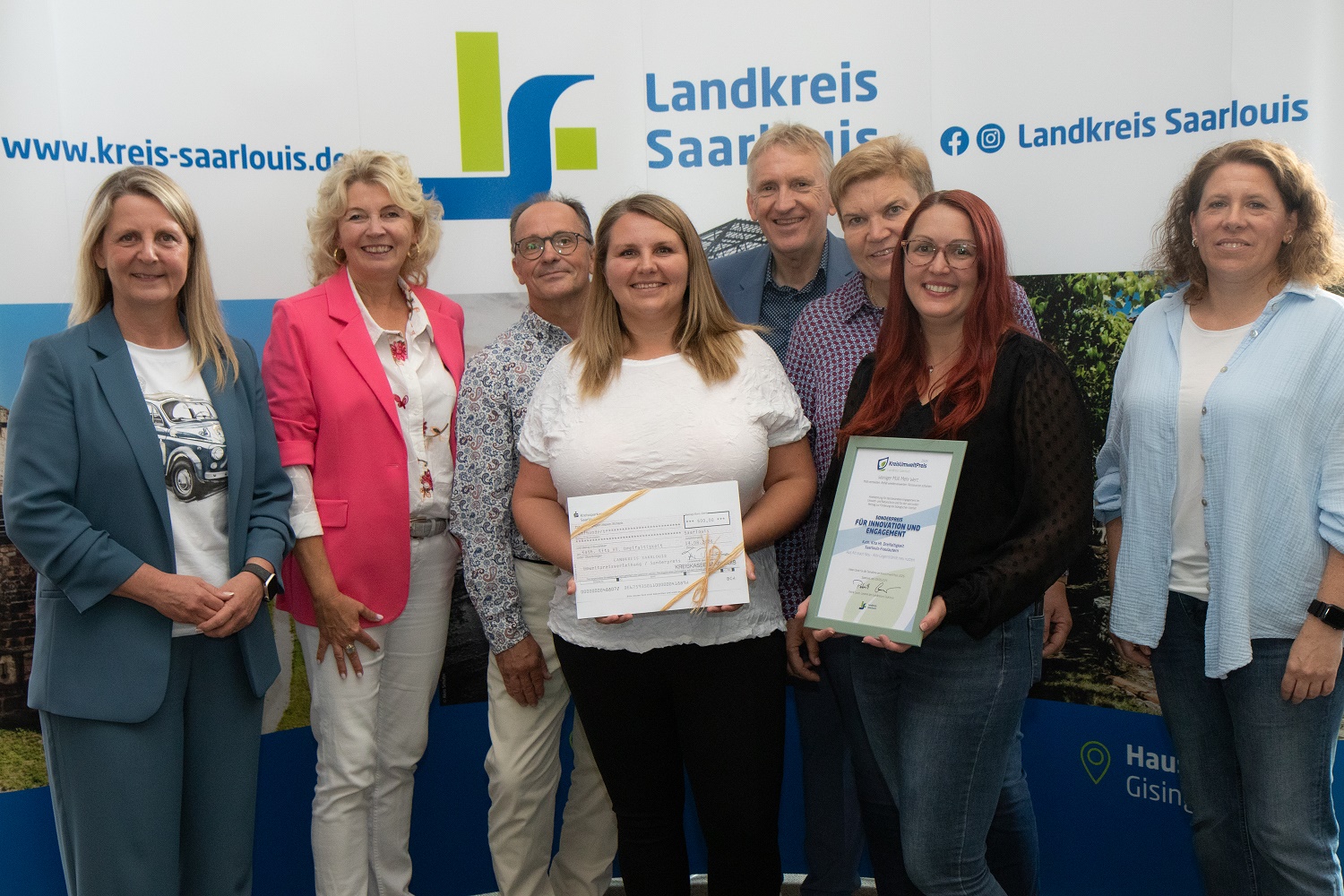 Die kath. Kita Hl. Dreifaltigkeit Fraulautern freut sich über den Sonderpreis für „Innovation und Engagement“