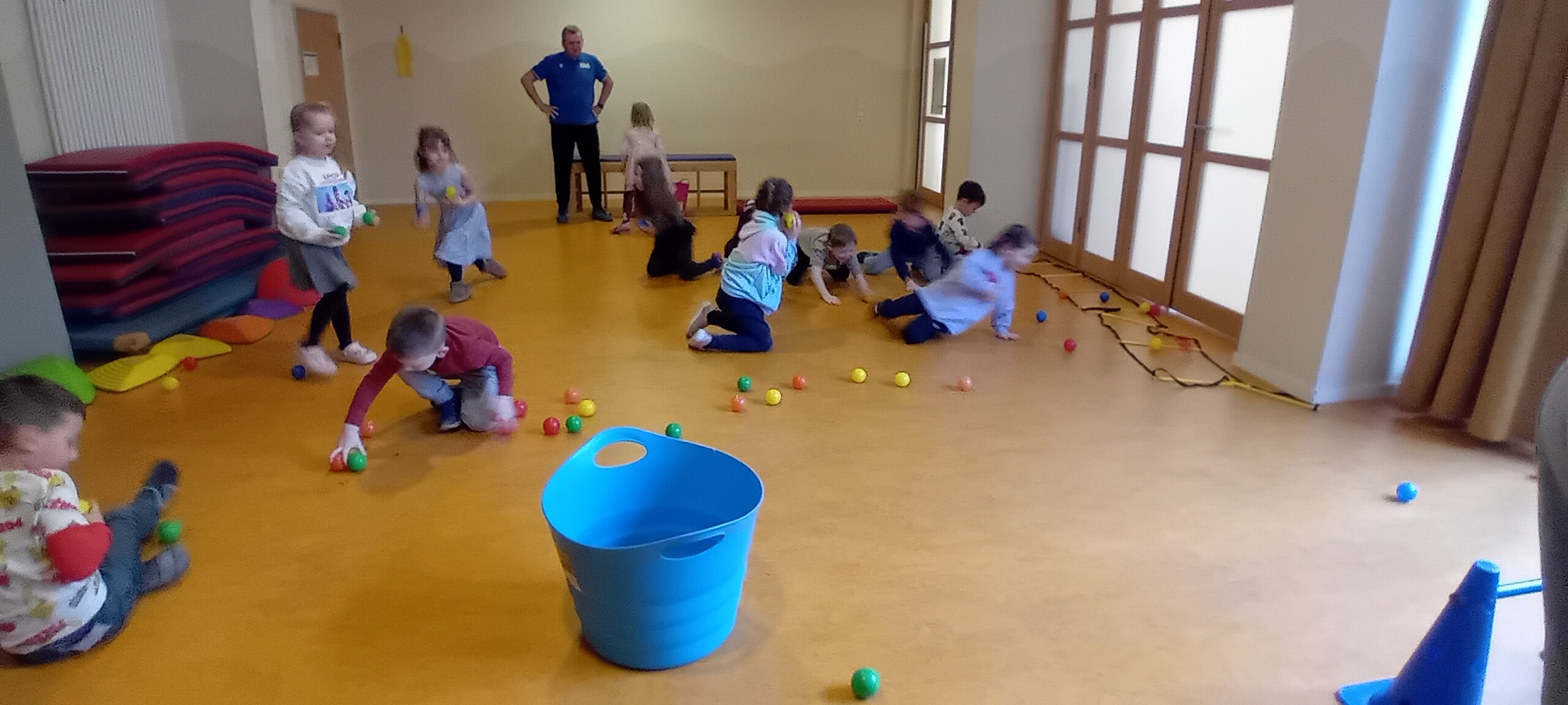 Den Kindern wurden tolle Angebote zur Bewegung und Aktivität gemacht