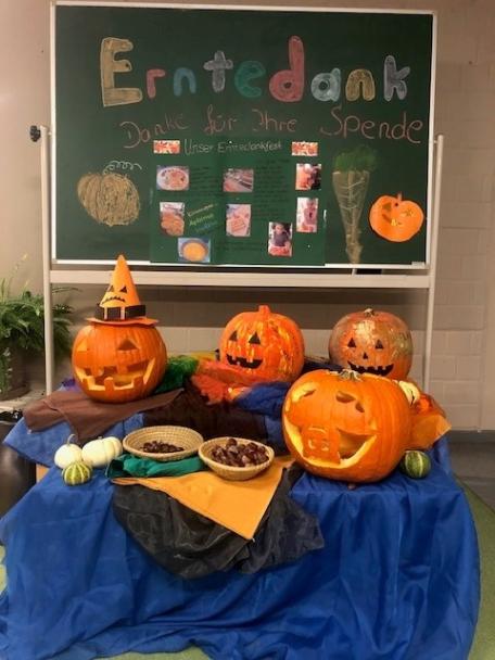 Die herbstliche Dekoration kam bei allen Kindern sehr gut an
