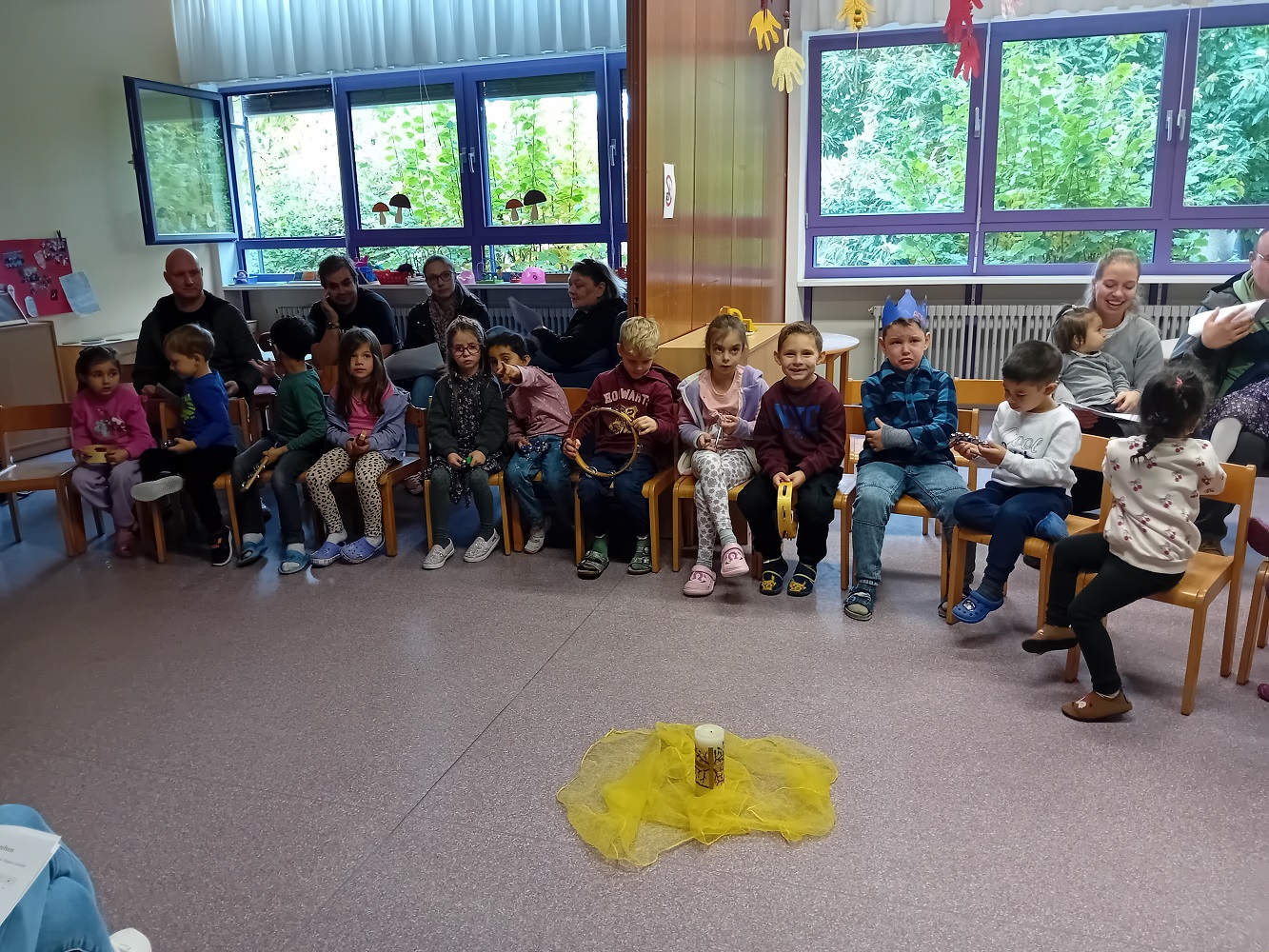 Gemeinsam wurde das Erntedankfest gefreiert