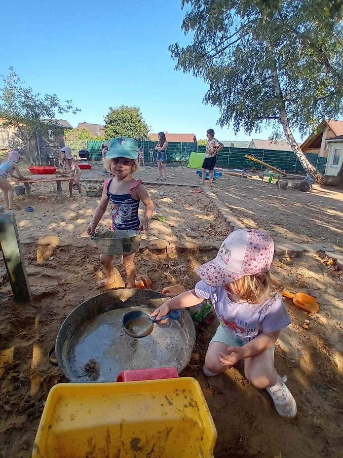 Beim Matschtag hatten alle Kinder viel Freude