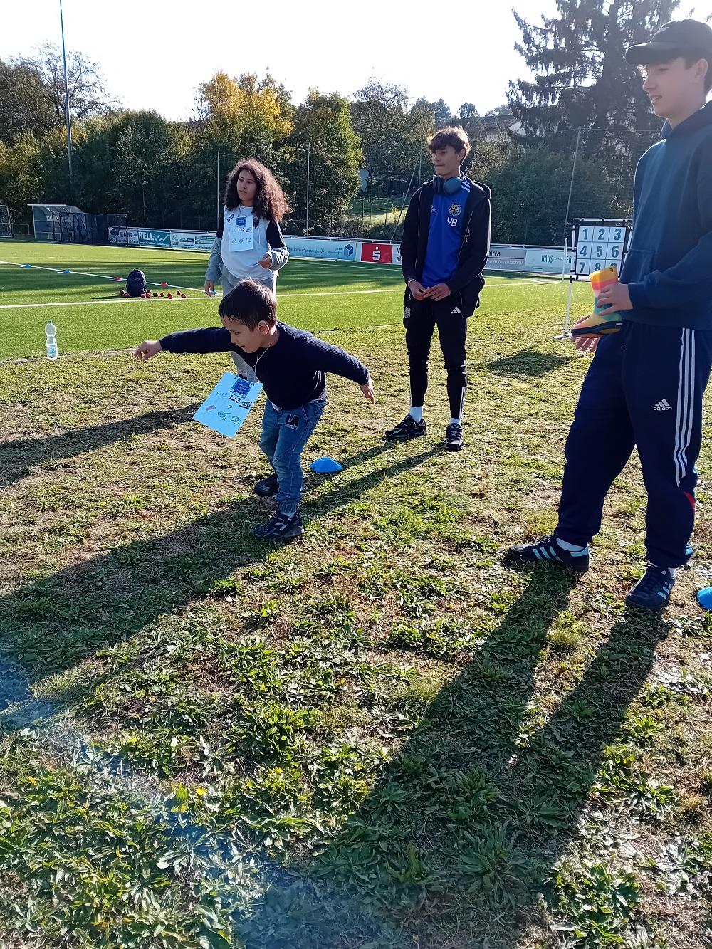 Die Kitakinder nahmen mit Begeisterung am Sportfest teil