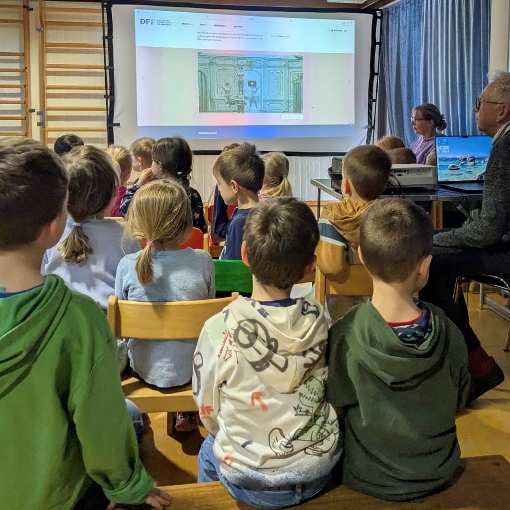 Die Vorschulkinder lernten in dem mehrtägigen Projekt die Entwicklung des Films kennen