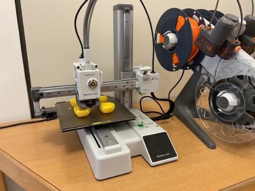 Der 3D-Drucker im Einsatz