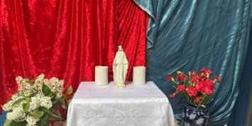 Der Marienaltar in der kath. Kita St. Elisabeth in Sulzbach