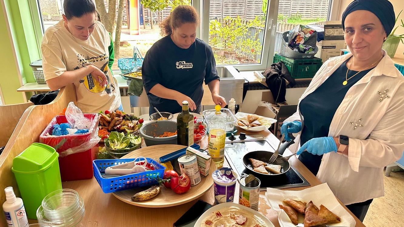 Ein Höhepunkt des Tages war das gemeinsame Kochen
