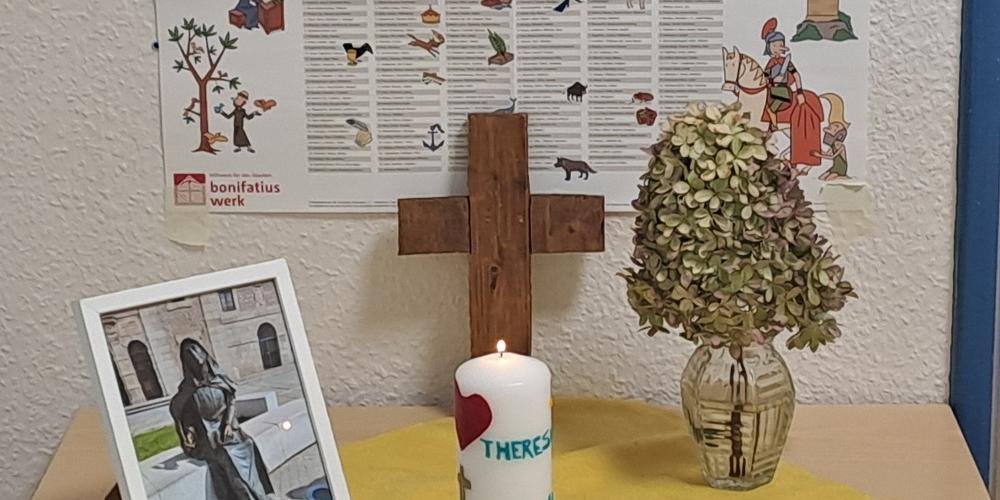 Am 15. Oktober feierten die Kinder den Namenstag der heiligen Theresia von Avila (c) Katholische KiTa gGmbH Saarland Am 15. Oktober feierten die Kinder den Namenstag der heiligen Theresia von Avila
