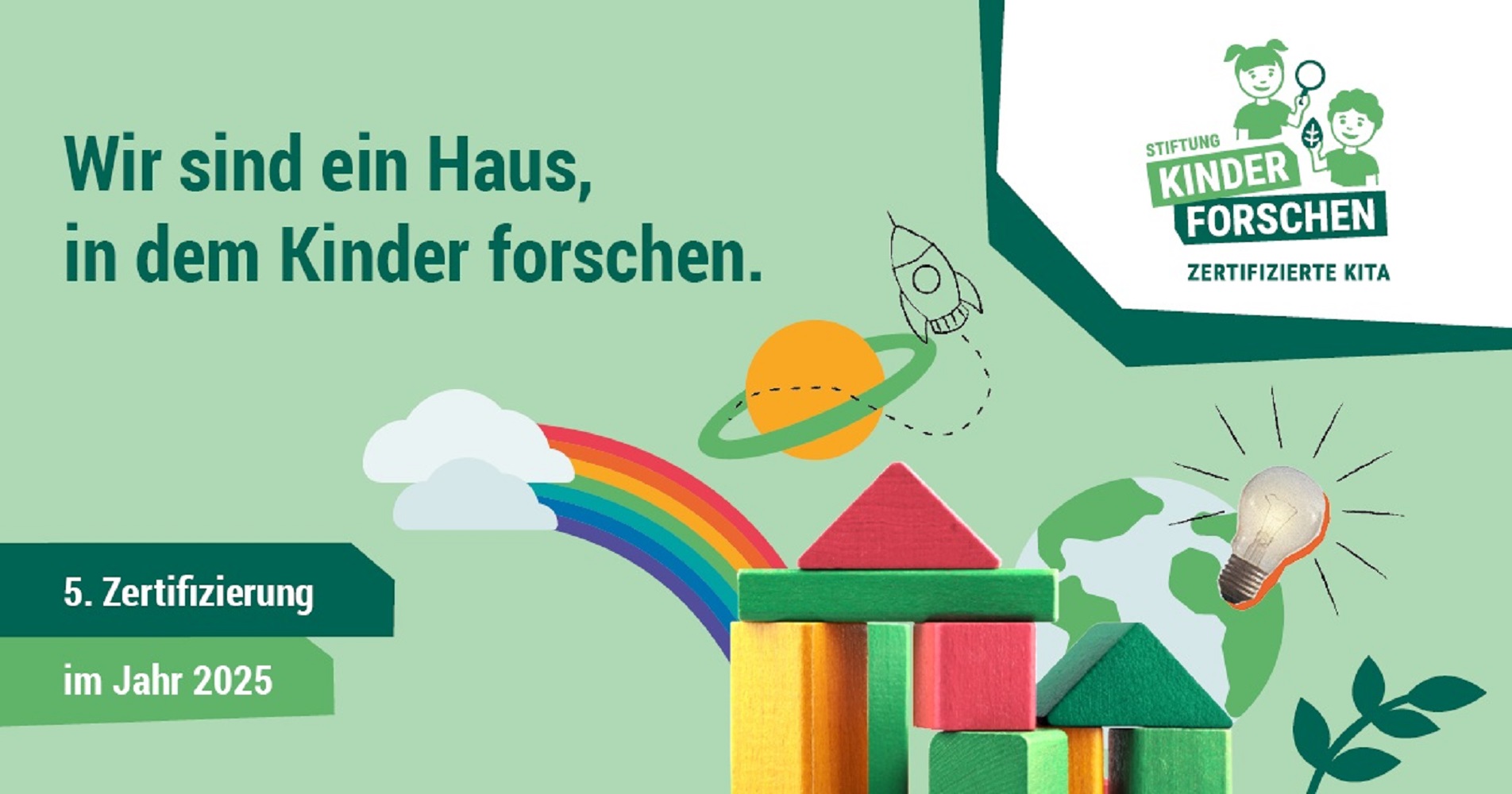 Die Kita freut sich über die erneute Zertifizierung